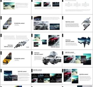 High-end car branding propaganda PPT Templates