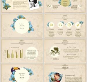 Classical pattern PowerPoint template