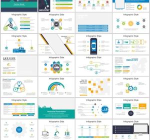 Industrialization 4.0 Theme PowerPoint Templates