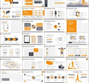 High quality sport fitness theme PowerPoint Templates