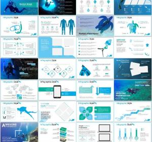 Diving Sports PowerPoint Templates