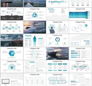 Lighthouse Landscape Business PowerPoint Templates