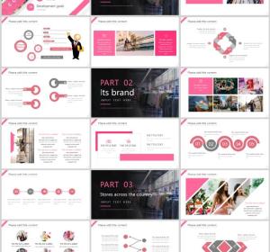 Fashion clothing display PPT templates