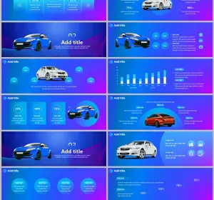 Cool Widescreen Car Theme PowerPoint Templates