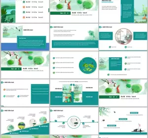 Lotus Leaf Carp PowerPoint Templates