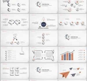 Blue Orange Micro Stereo Business PowerPoint Templates