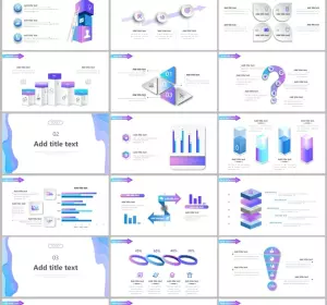 Gradient Style 3D Business PowerPoint Templates