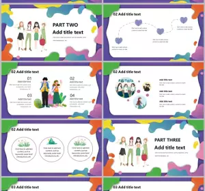 Colorful Youth Style PowerPoint Templates