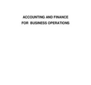 Accounting and Finance for Business Analysis